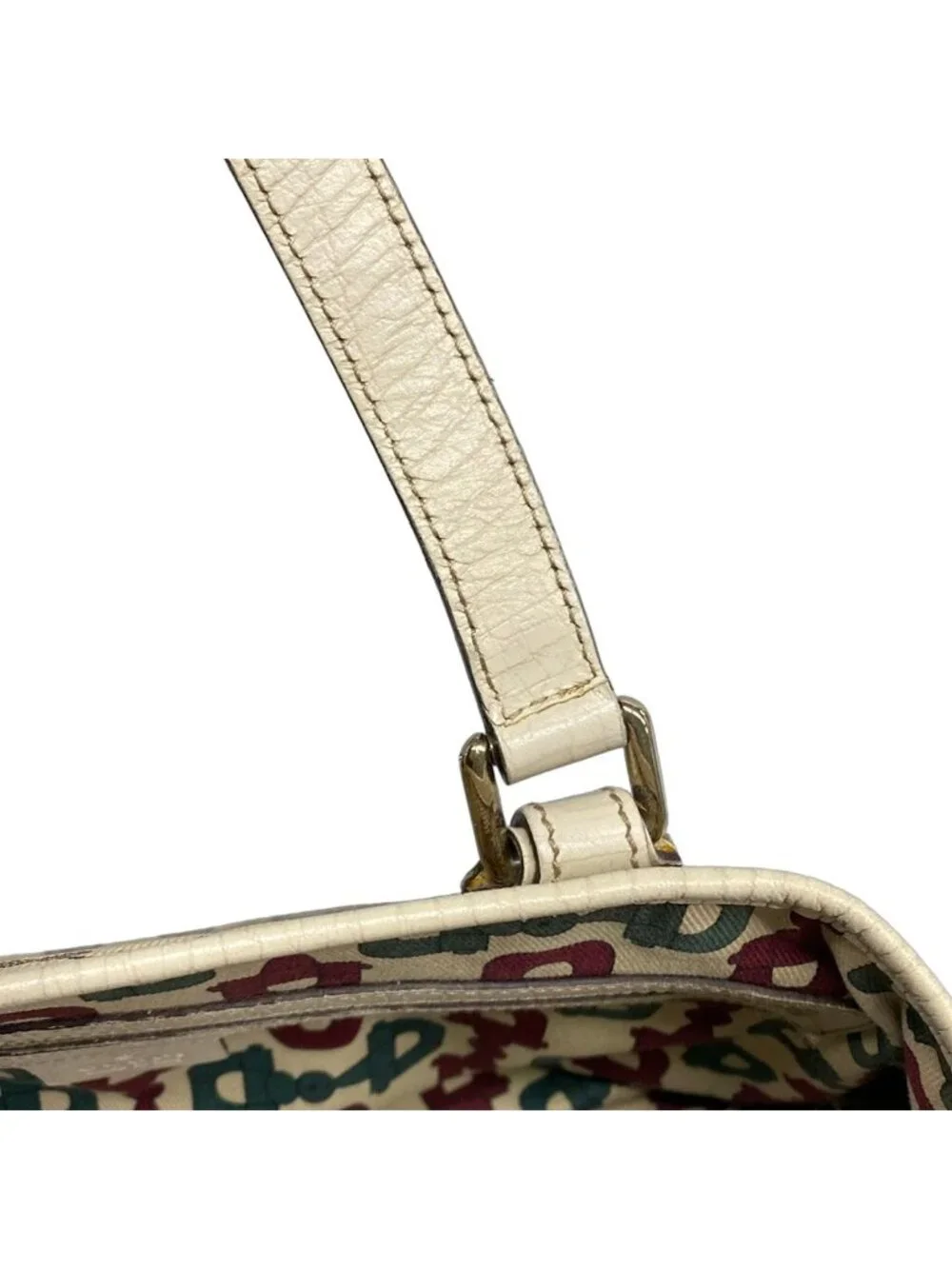 Gucci Tote GG Pattern Sherry Beige Ivory Multi Leather - Picture 11 of 15